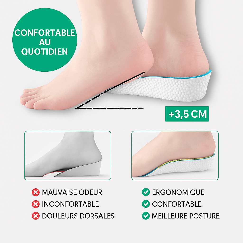 BOOST 1+2 GRATUITS | +7 CM INSTANTANÉMENT, CONFORT GARANTI - Stepral